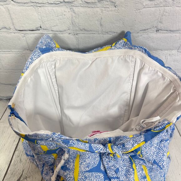 Lilly Pulitzer Dress Size 2 Blue Yellow Sundress Resort Coastal Beach Preppy - Picture 12 of 14